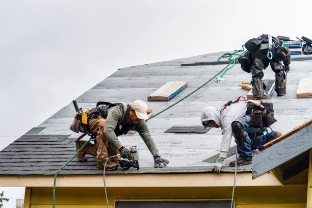 Professional Gutter Installation technician working in Eudora, KS